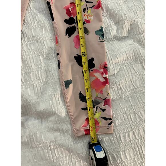 Athleta Elation 7/8 Painted Flower High Rise Leggings Size Small - Picture 9 of 11